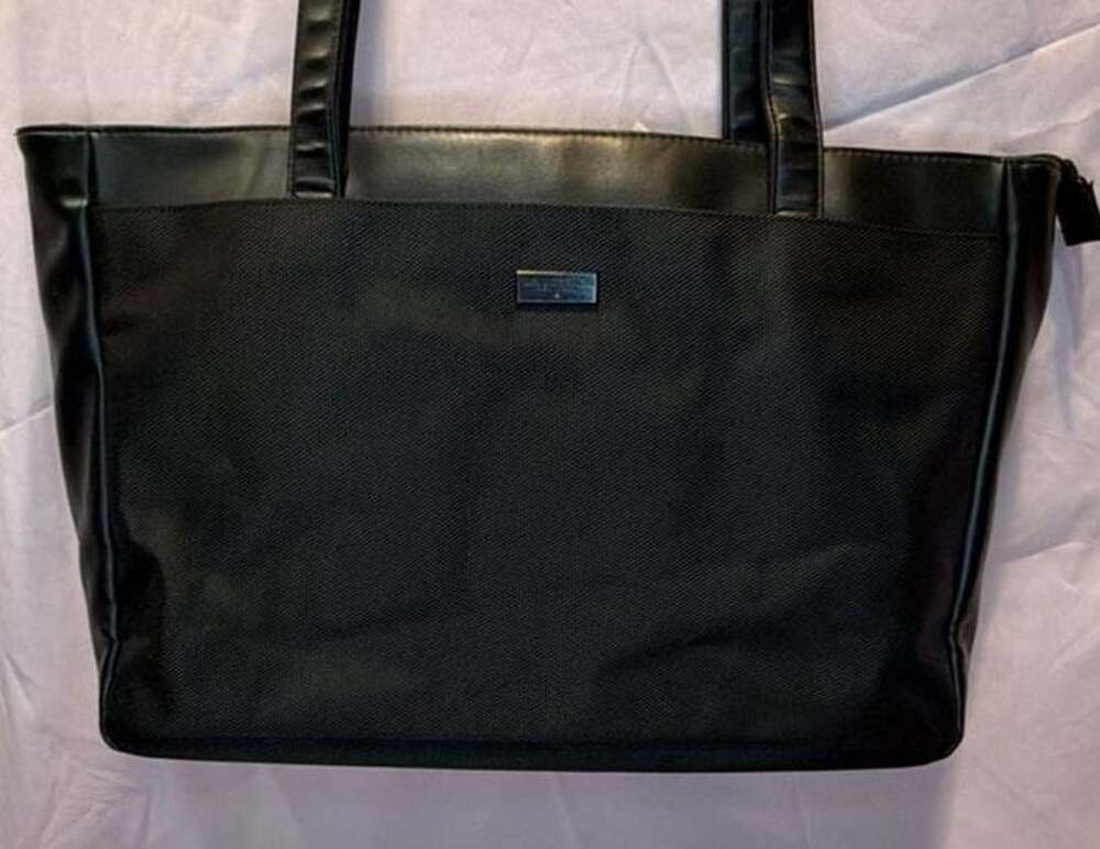 U.S. Luggage New York Tote Laptop Bag Black